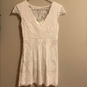 Like New | Romwe | White Lace Dress